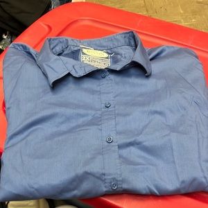 Bacon & Co Women’s Blue LongSleeve Button Down Shirt Size 2XL